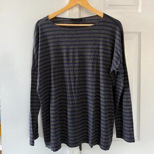 Hatch Maternity: The perfect striped long sleeve tee, Size 3 (Large)
